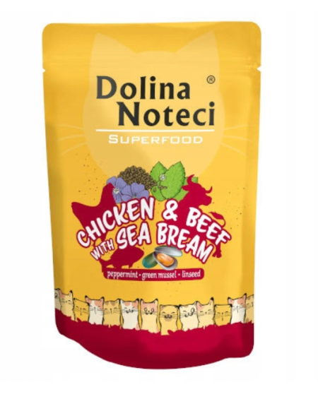 Dolina Noteci - kurczak i wołowina z doradą 85g