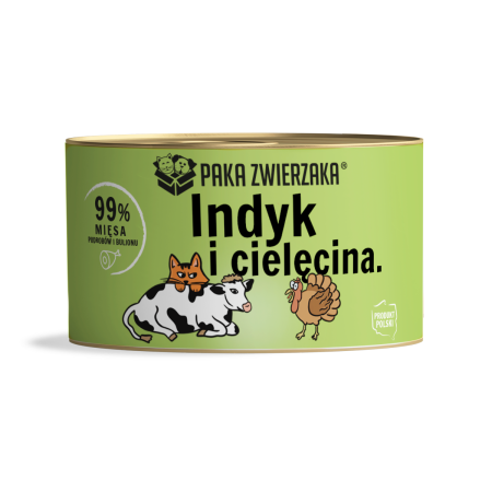99% mięsa INDYK i CIELĘCINA - 200g 