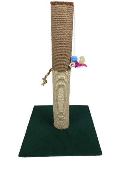 Drapak stojący, słupek, sizal i juta, 65 cm.