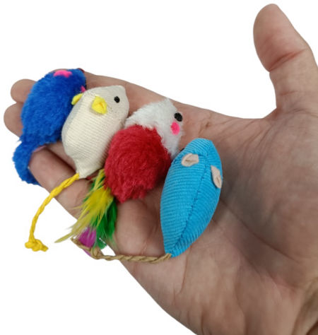 Myszka do zabawy mix 4 szt. 