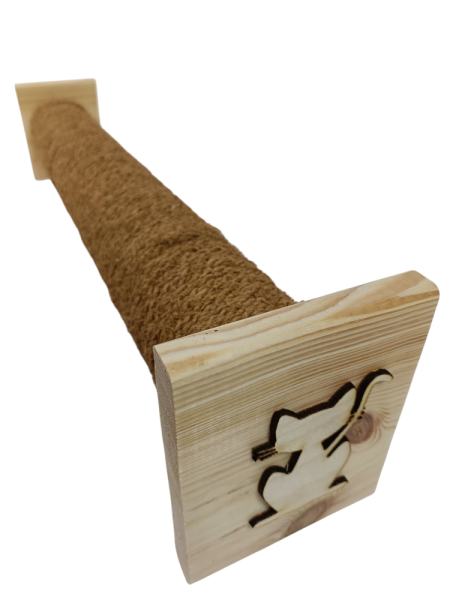 Drapak poziomy, kokos, słupek, 67 cm 