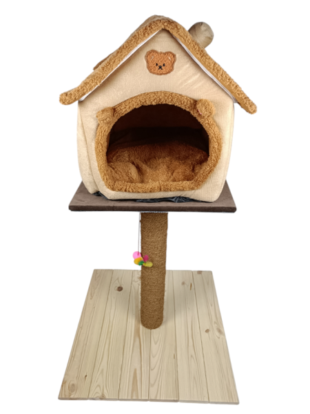 Drapak pionowy, domek, deska