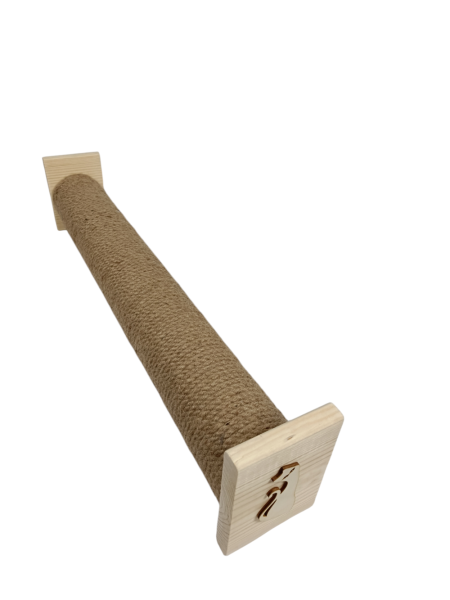 Drapak poziomy, juta, słupek, 67 cm 